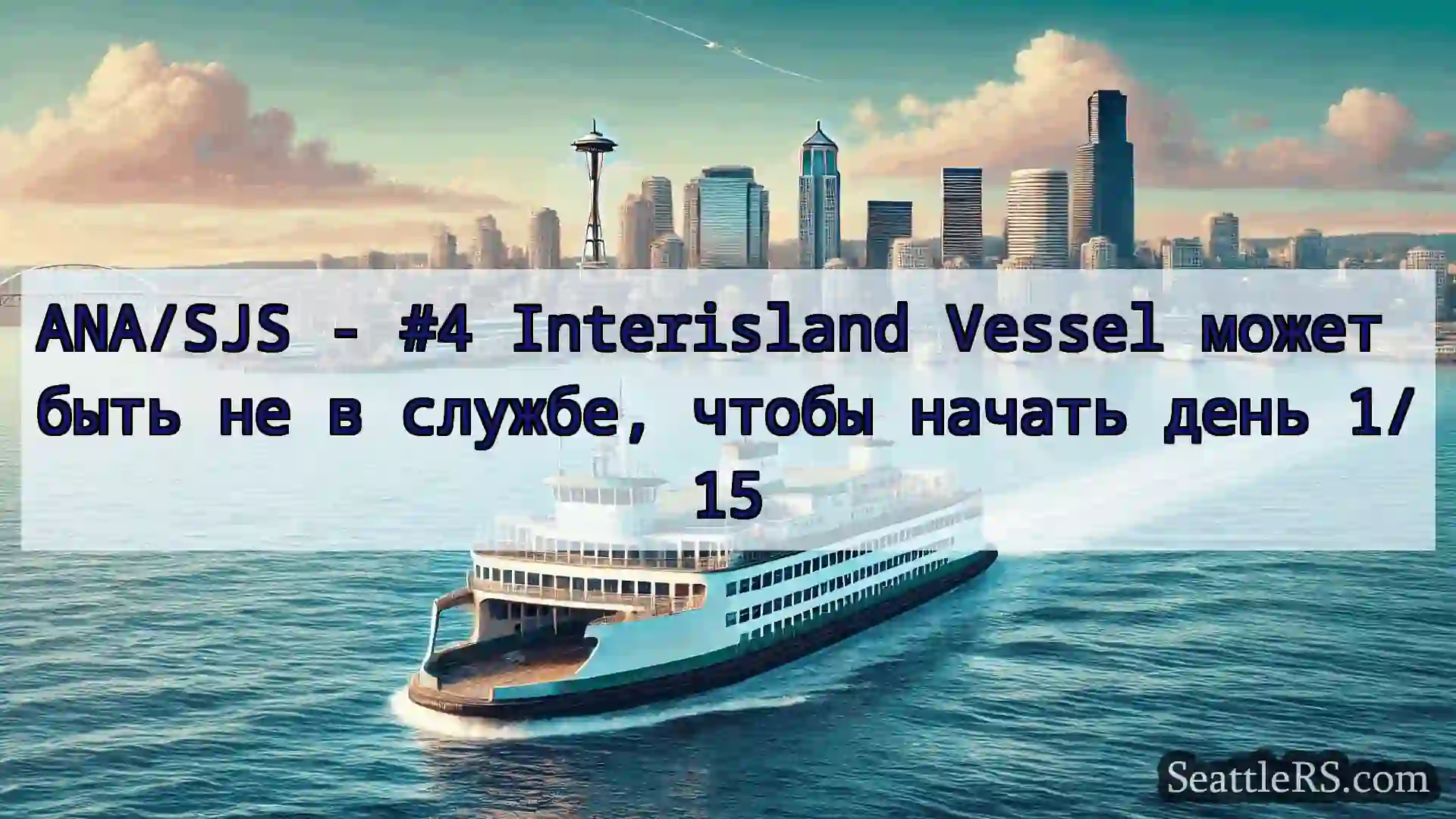 Сиэтл паромные новости ANA/SJS - #4 Interisland Vessel