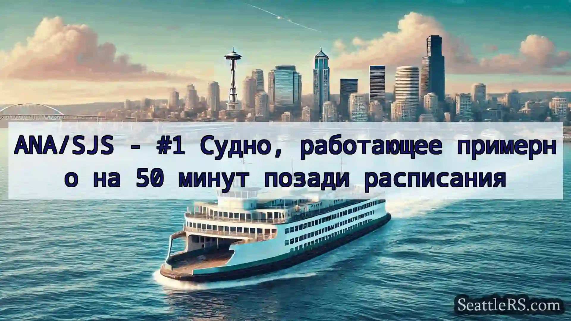 Сиэтл паромные новости ANA/SJS - #1 Судно, работающее