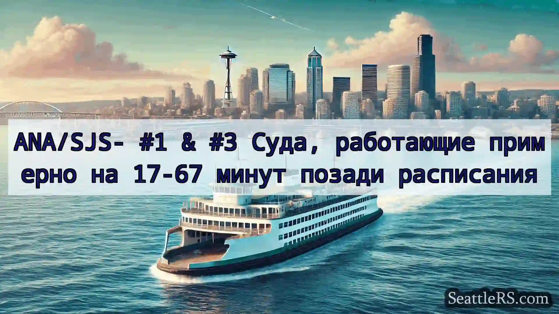 Сиэтл паромные новости ANA/SJS- #1 & #3 Суда, работающие
