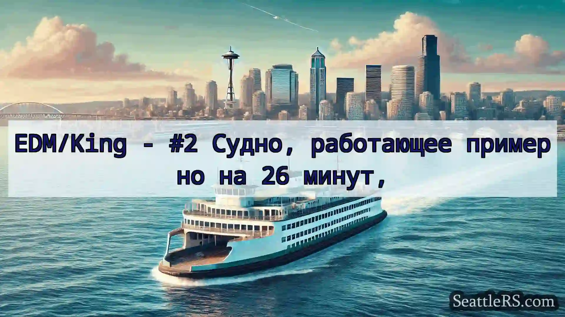 Сиэтл паромные новости EDM/King - #2 Судно, работающее