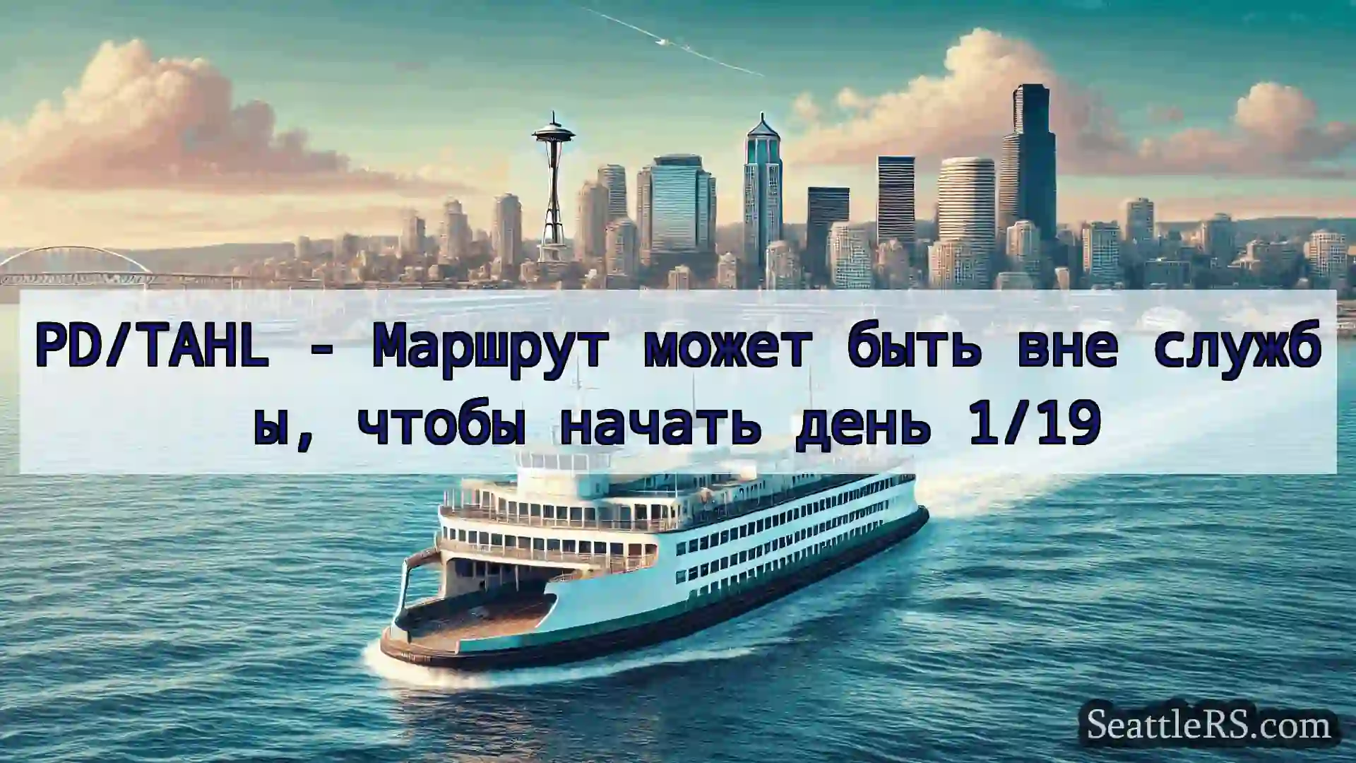 Сиэтл паромные новости PD/TAHL - Маршрут может быть вне