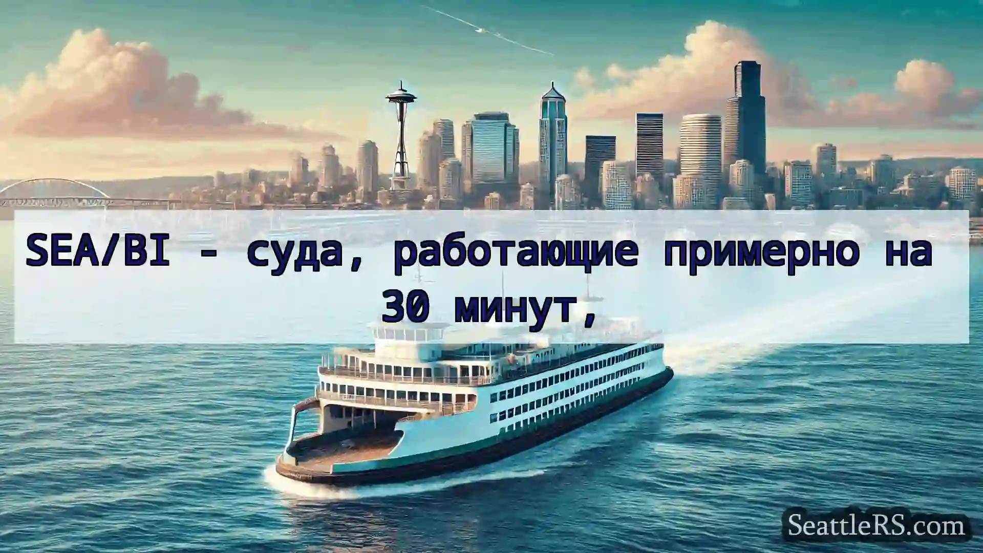 Сиэтл паромные новости SEA/BI - суда, работающие примерно