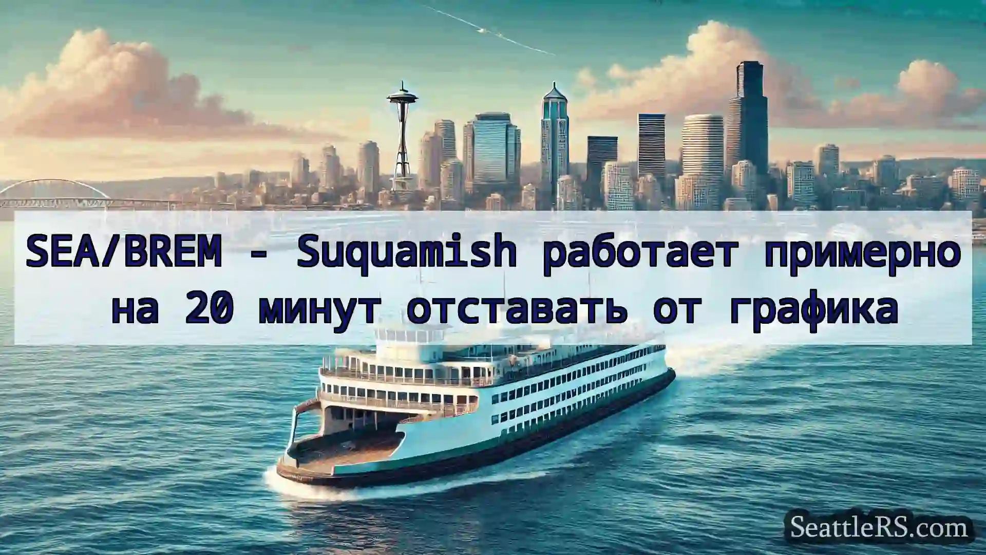 Сиэтл паромные новости SEA/BREM - Suquamish работает