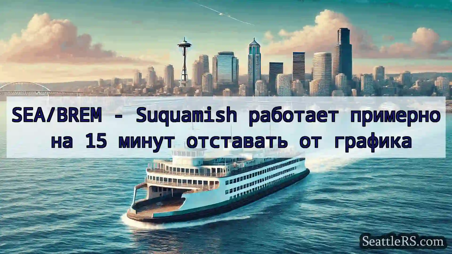 Сиэтл паромные новости SEA/BREM - Suquamish работает
