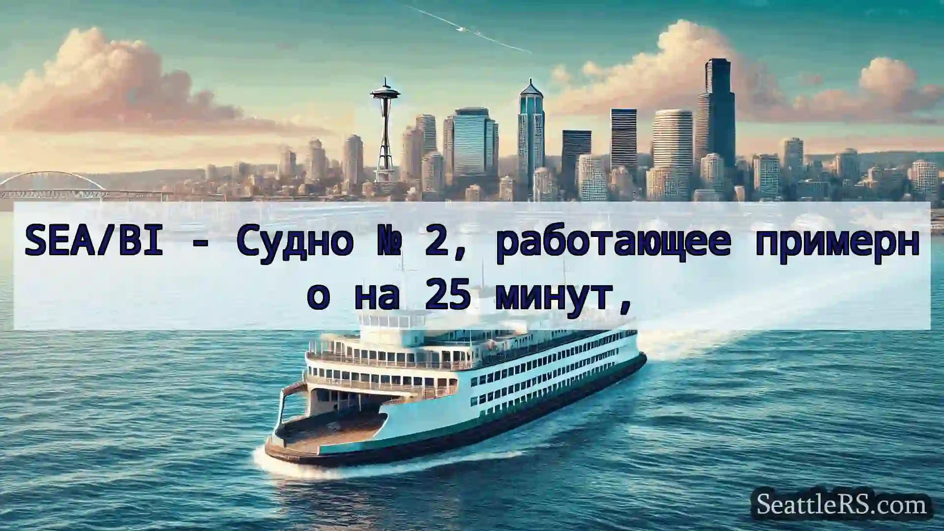 Сиэтл паромные новости SEA/BI - Судно № 2, работающее