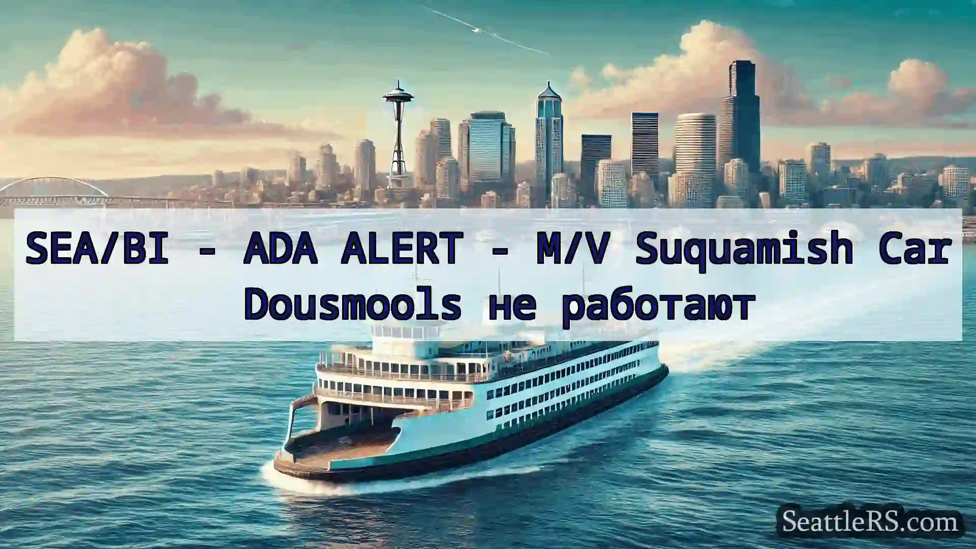 Сиэтл паромные новости SEA/BI - ADA ALERT - M/V Suquamish