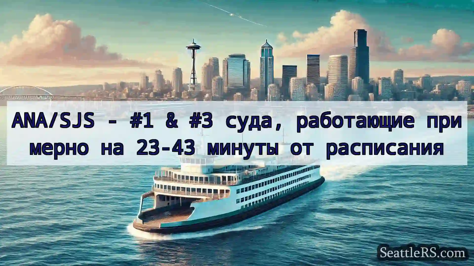 Сиэтл паромные новости ANA/SJS - #1 & #3 суда, работающие