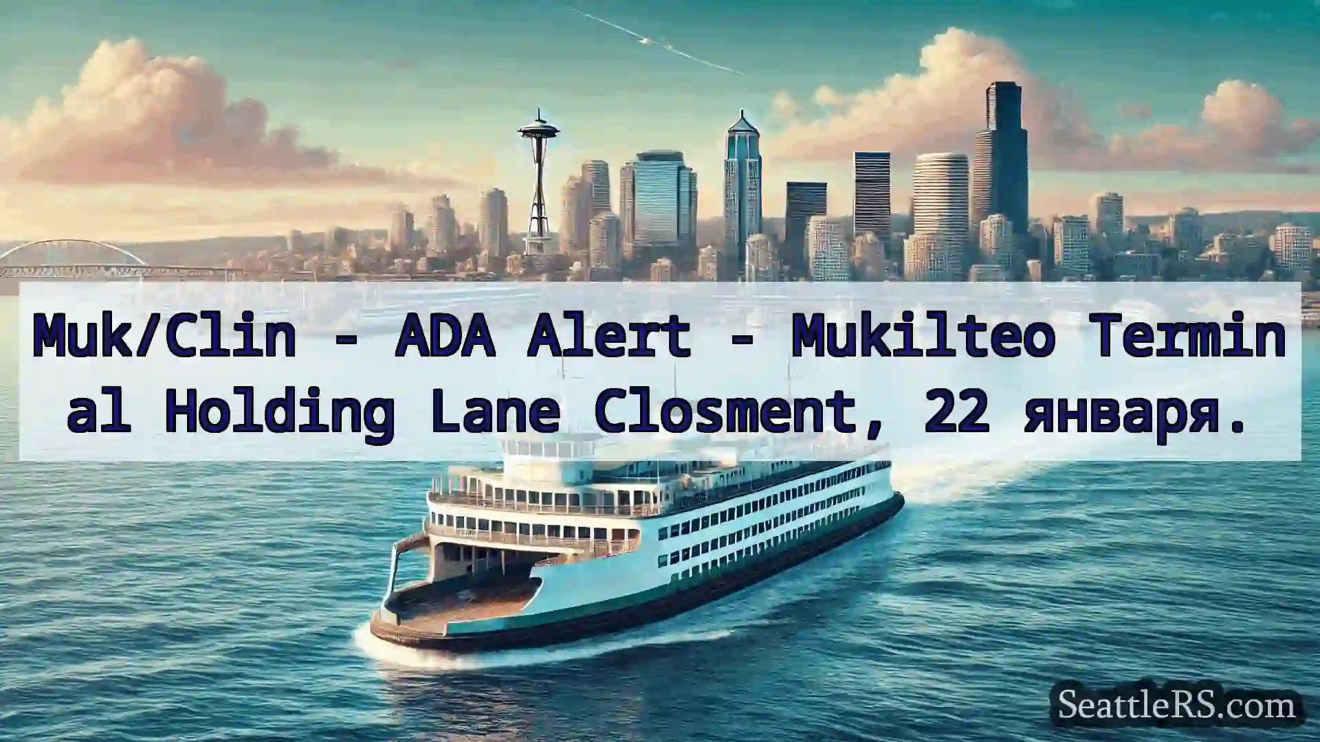 Сиэтл паромные новости Muk/Clin - ADA Alert - Mukilteo