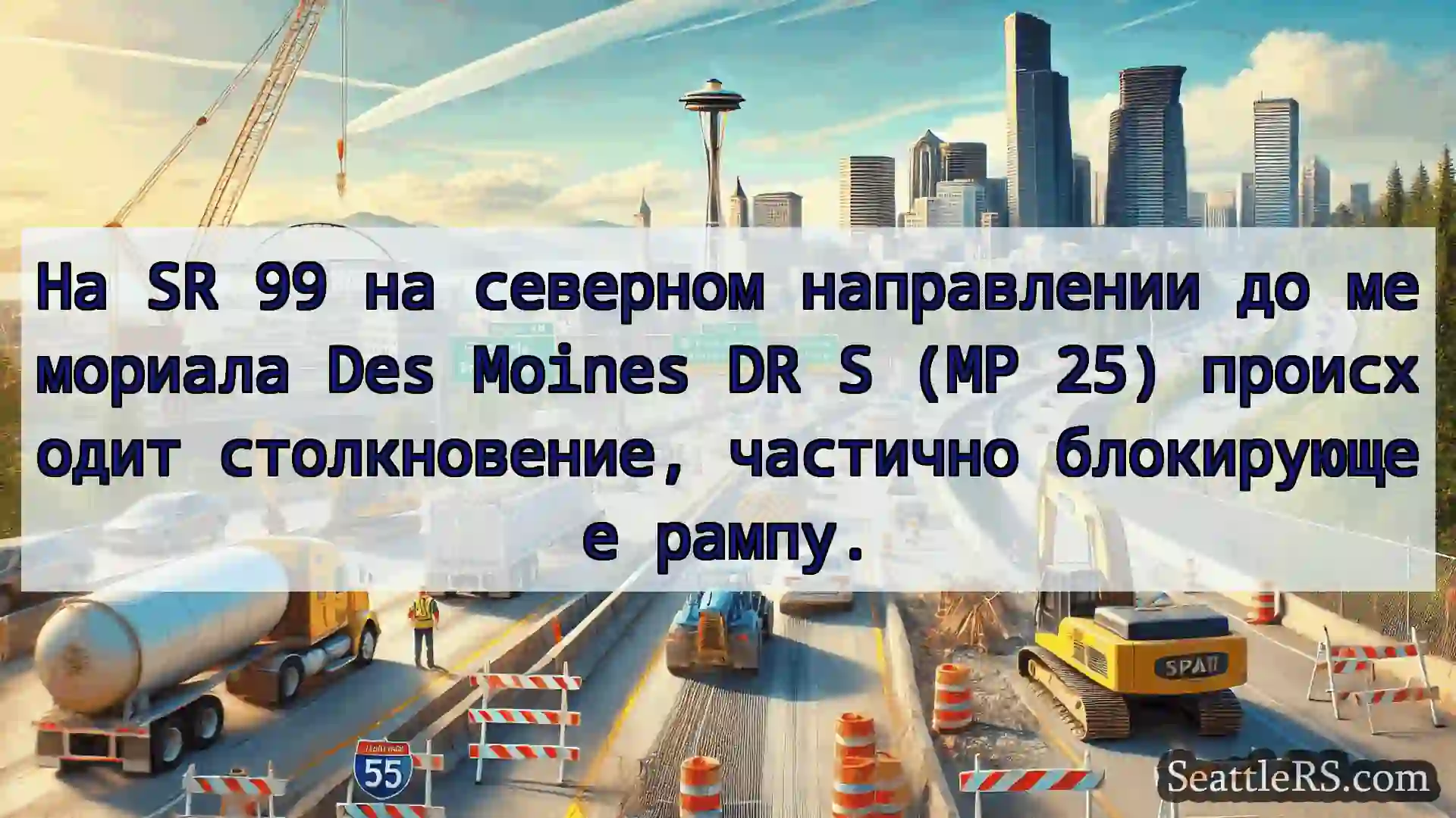 Транспортные новости Сиэтла На SR 99 на северном направлении