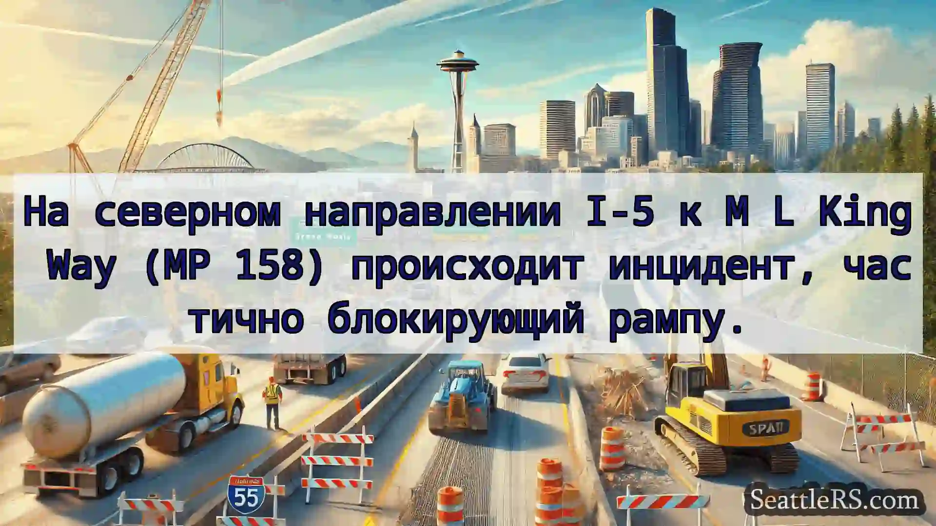 Транспортные новости Сиэтла На северном направлении I-5 к M L