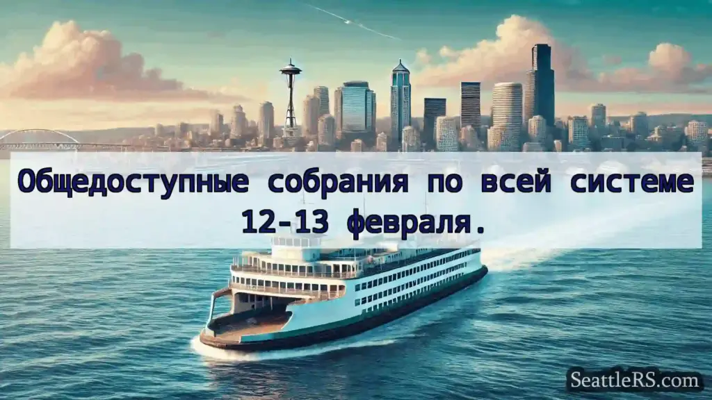 Сиэтл паромные новости Общедоступные собрания по всей