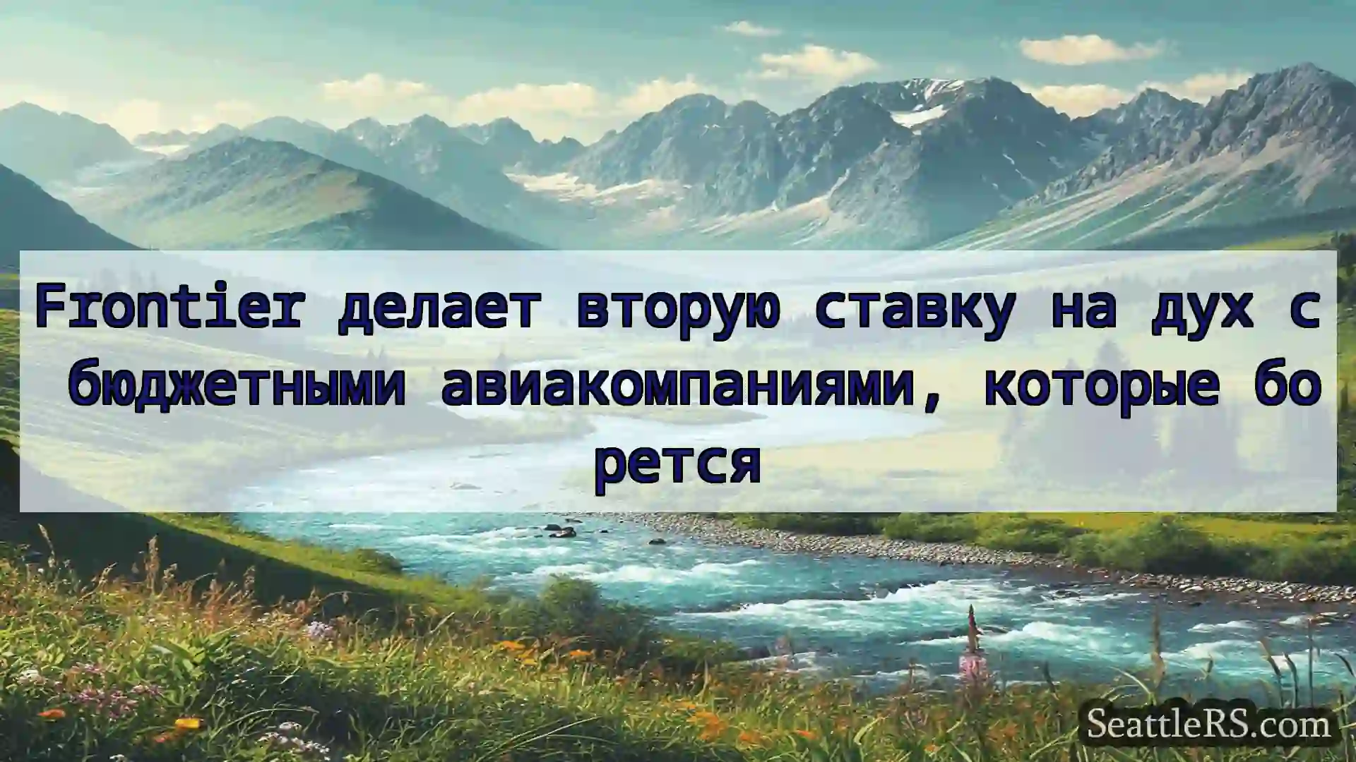 Сиэтл новости Frontier делает вторую ставку на