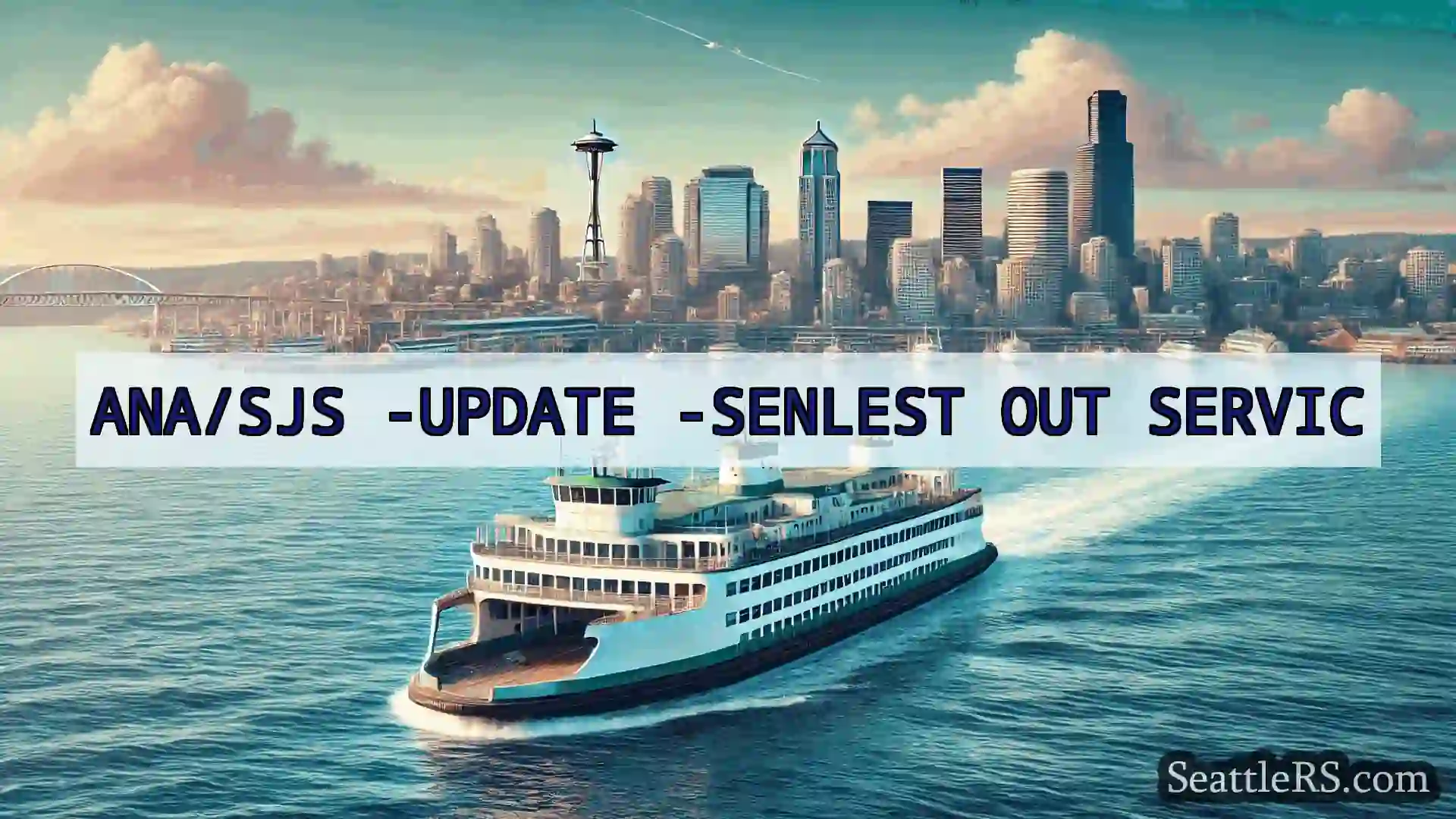 Сиэтл паромные новости ANA/SJS -UPDATE -SENLEST OUT SERVIC