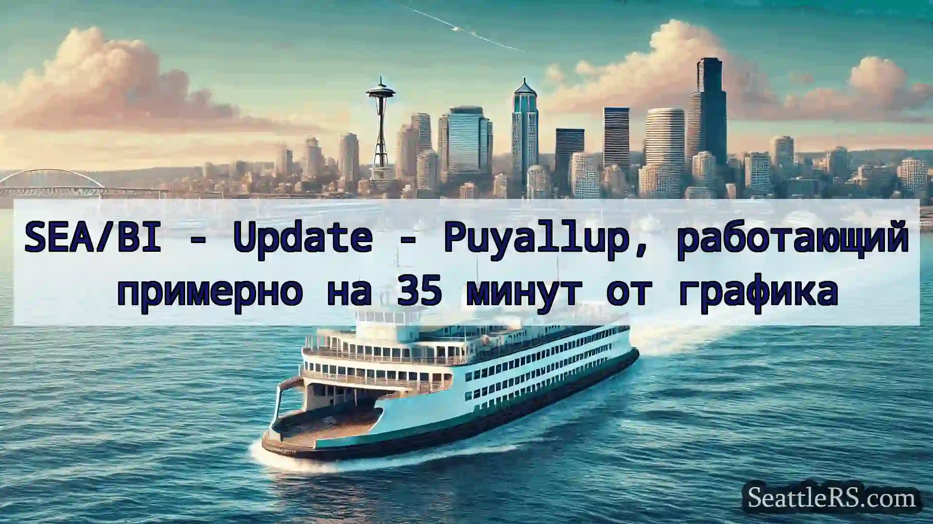 Сиэтл паромные новости SEA/BI - Update - Puyallup,