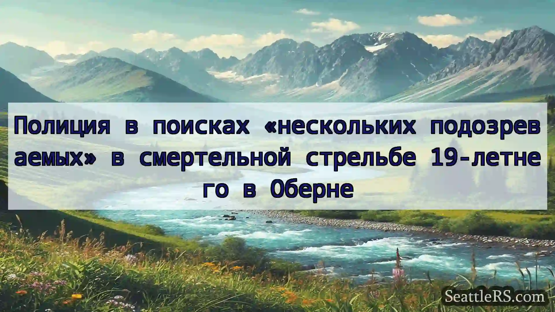 Сиэтл новости Полиция в поисках «нескольких