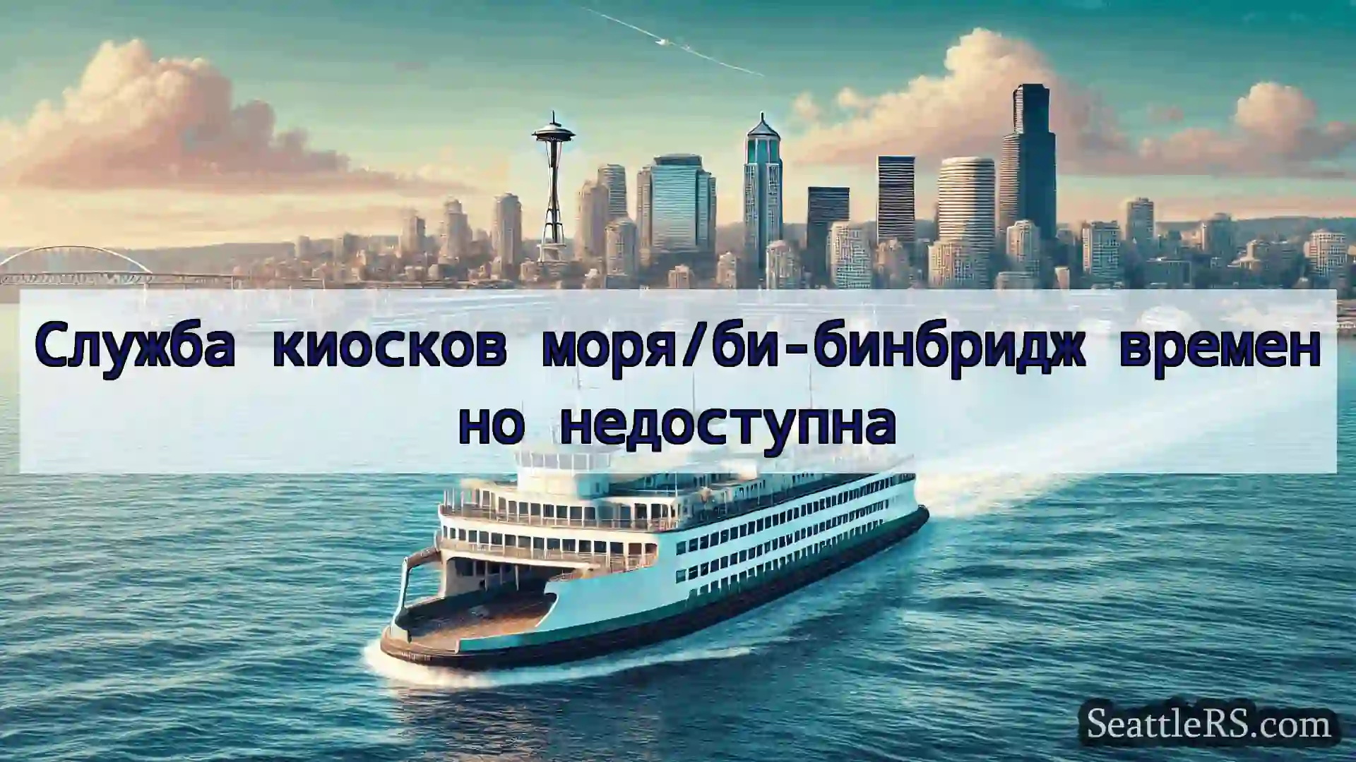 Сиэтл паромные новости Служба киосков моря/би-бинбридж
