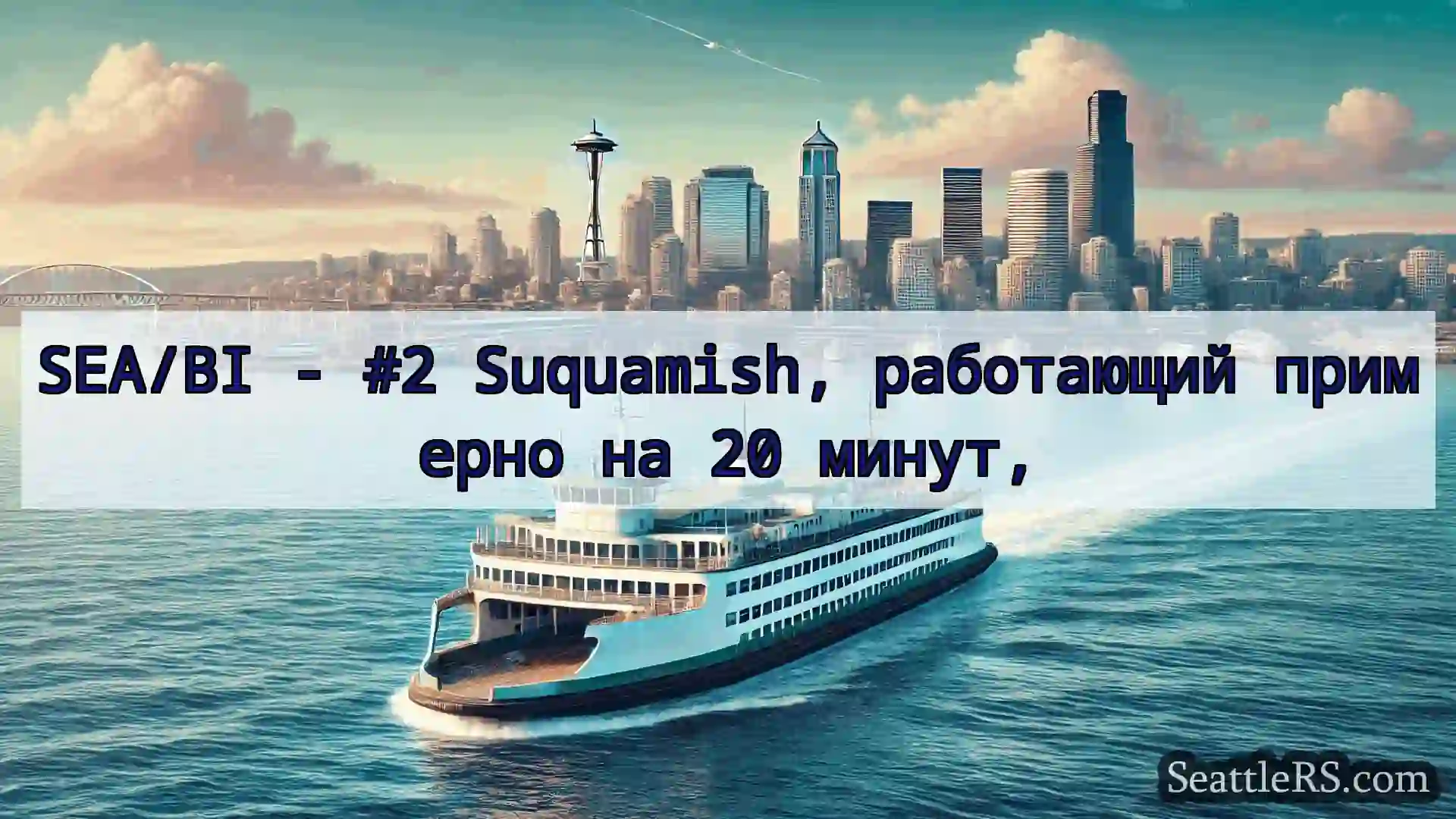 Сиэтл паромные новости SEA/BI - #2 Suquamish, работающий