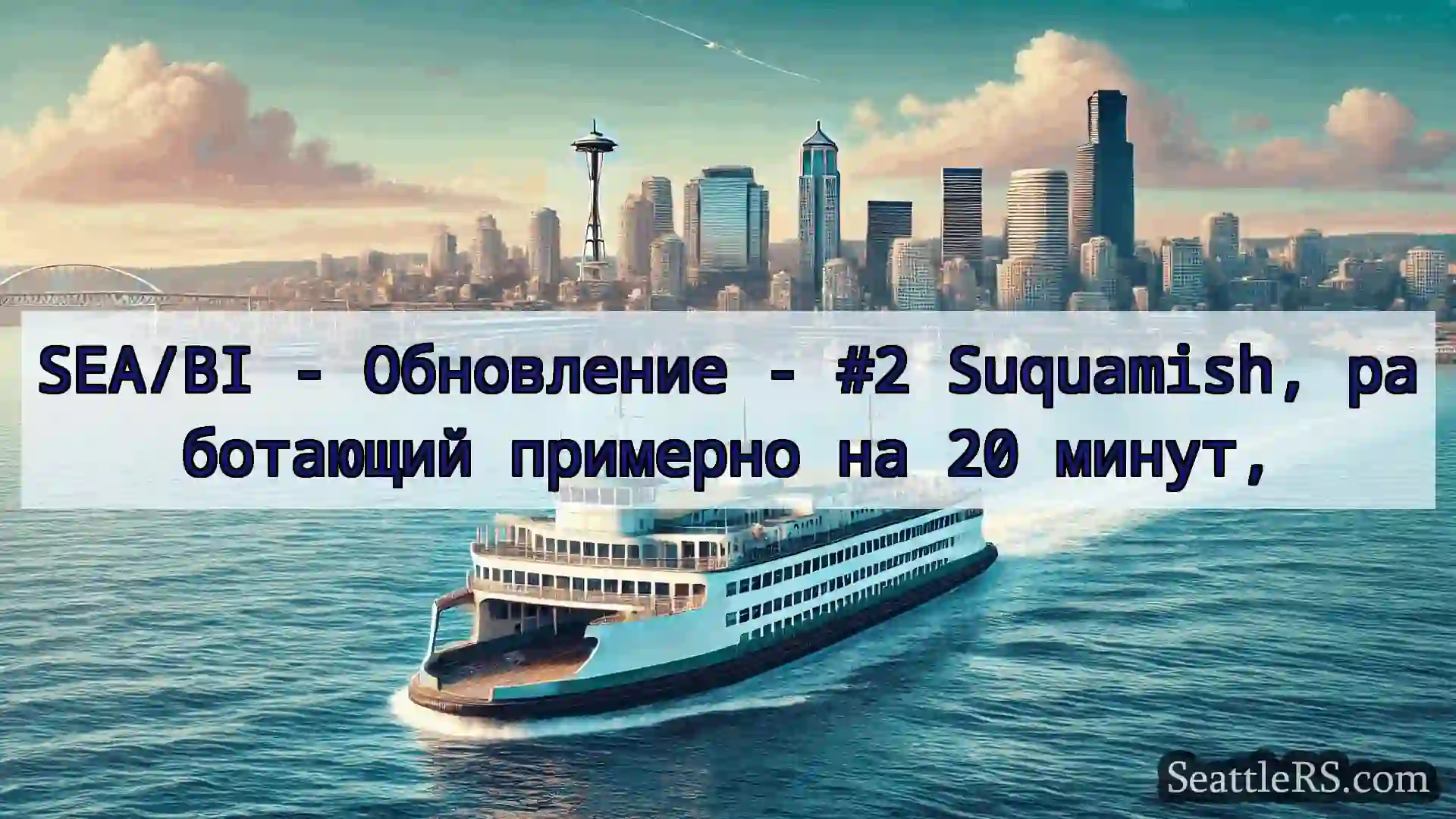 Сиэтл паромные новости SEA/BI - Обновление - #2