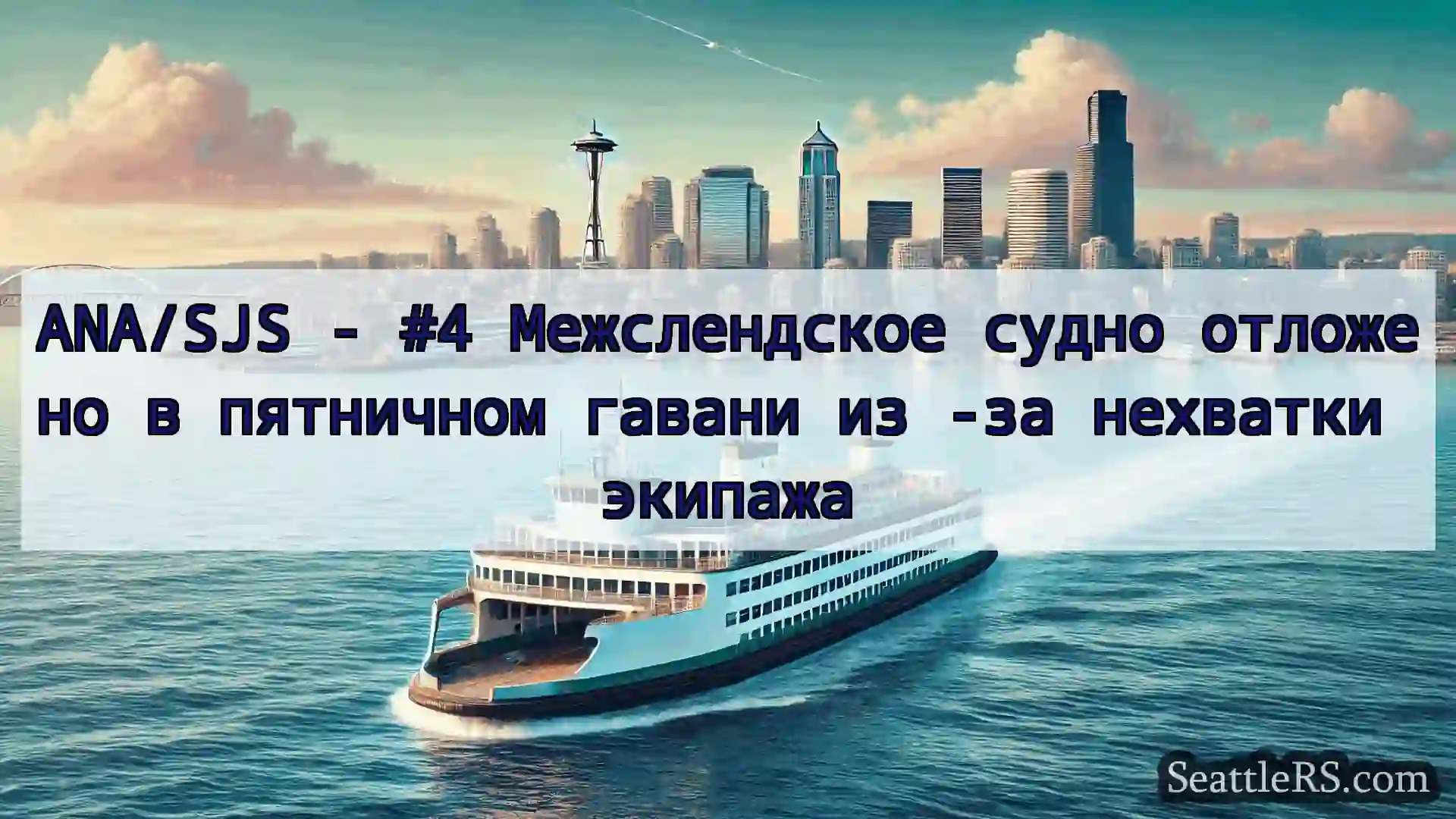 ANA/SJS - #4 Межслендское судно отложено в