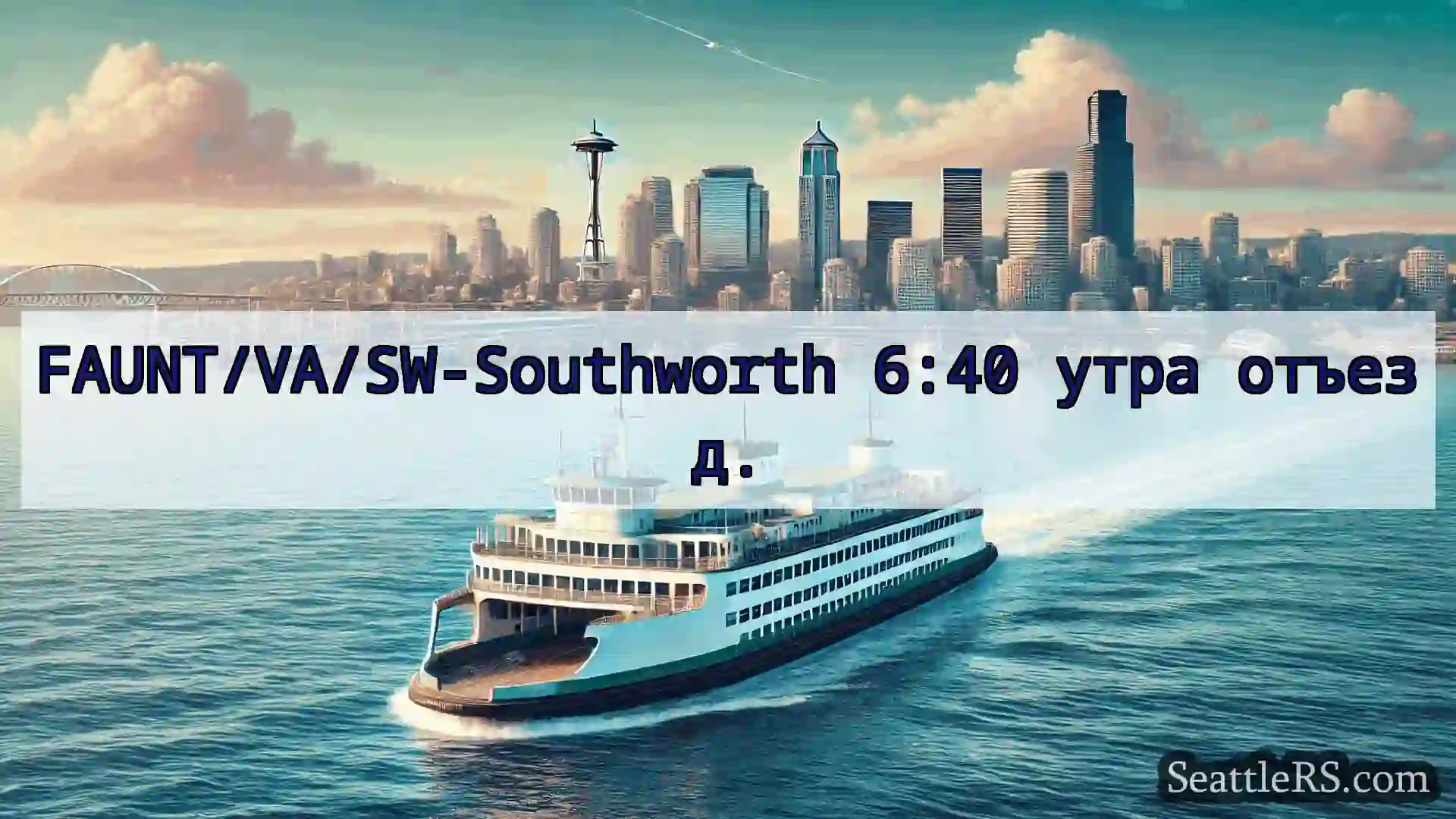 FAUNT/VA/SW-Southworth 6:40 утра отъезд.