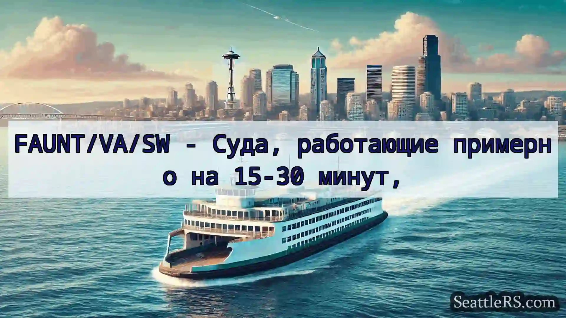 FAUNT/VA/SW - Суда, работающие примерно на 15-30