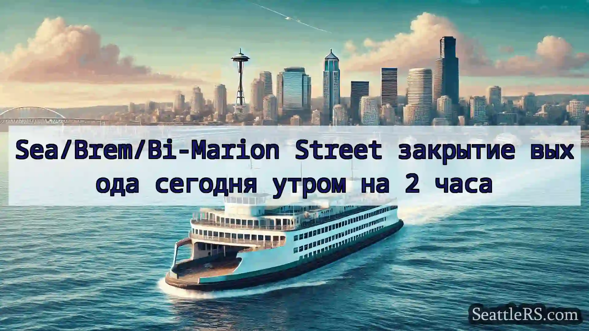 Sea/Brem/Bi-Marion Street закрытие выхода сегодня
