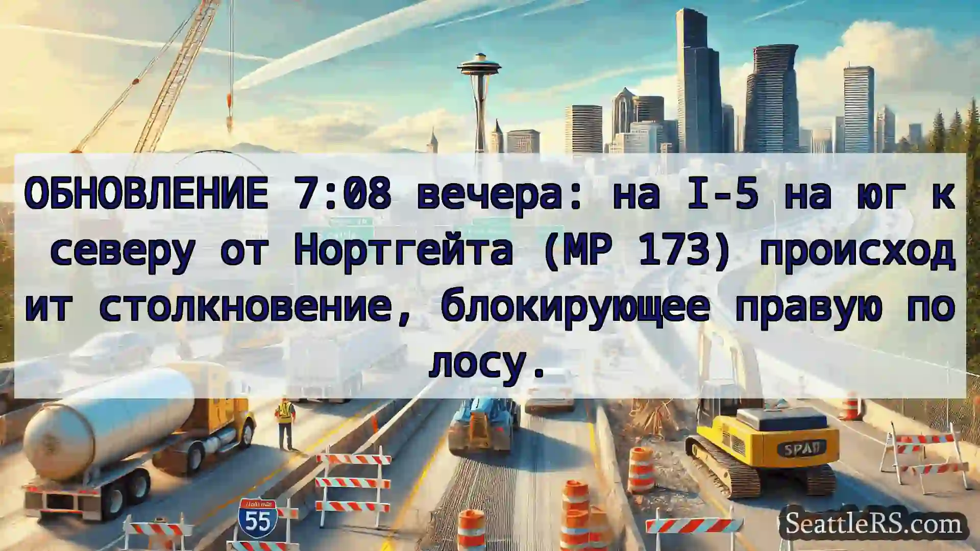 ОБНОВЛЕНИЕ 7:08 вечера: на I-5 на юг к северу от