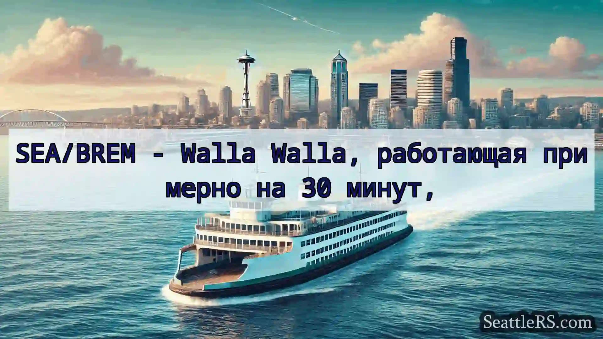 SEA/BREM - Walla Walla, работающая примерно на 30