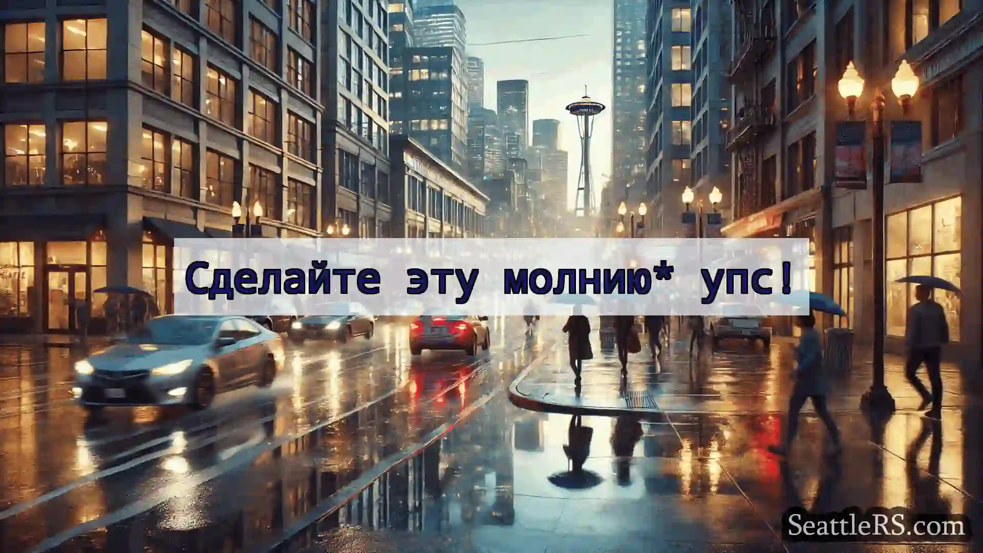 Сделайте эту молнию* упс!