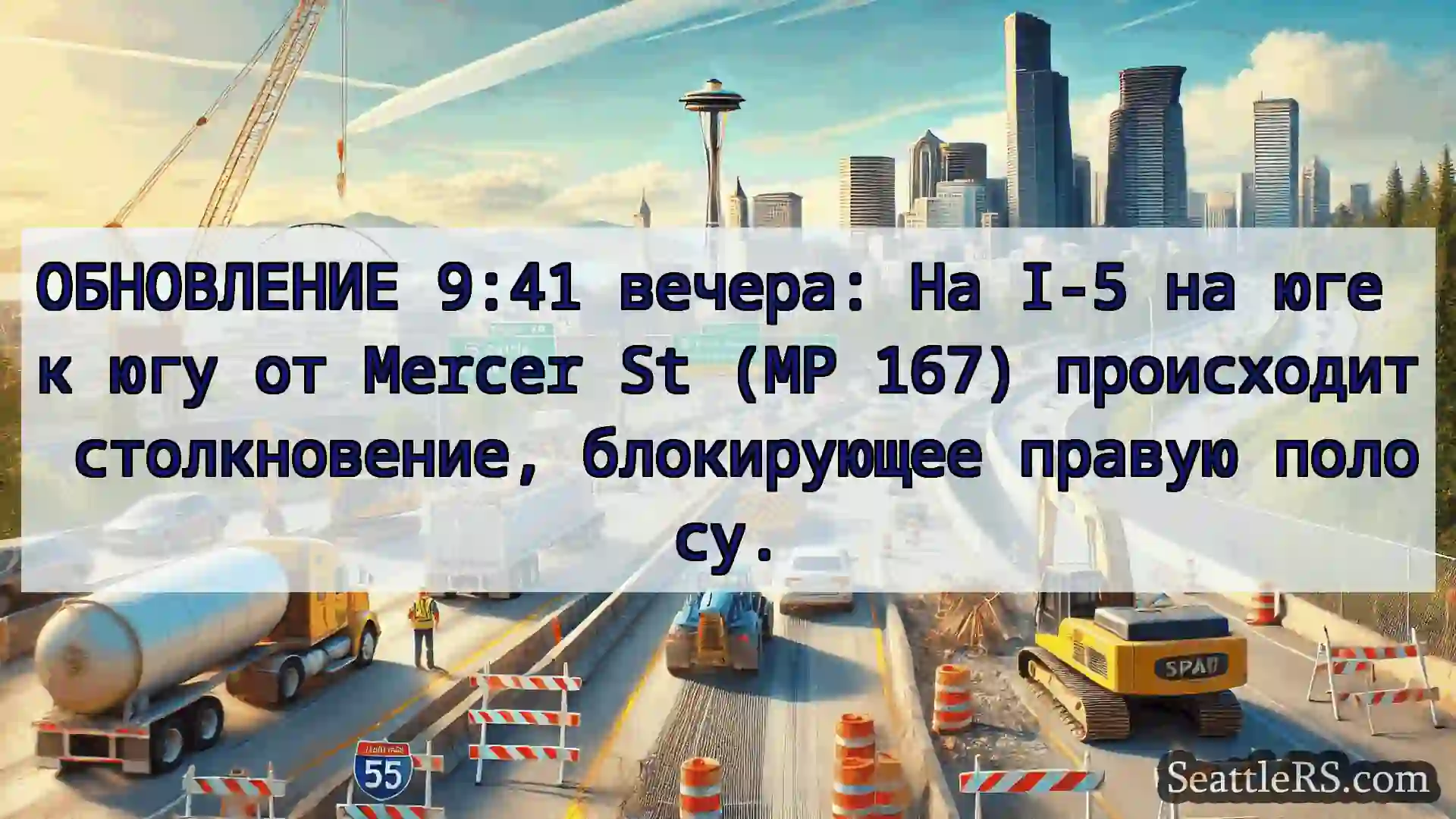 ОБНОВЛЕНИЕ 9:41 вечера: На I-5 на юге к югу от