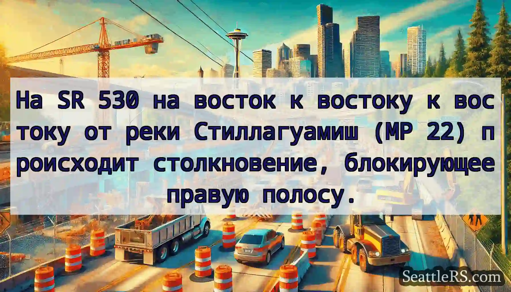 На SR 530 на восток к востоку к востоку от реки