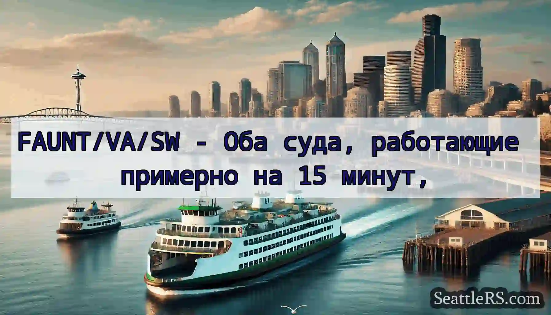 FAUNT/VA/SW - Оба суда, работающие примерно на 15