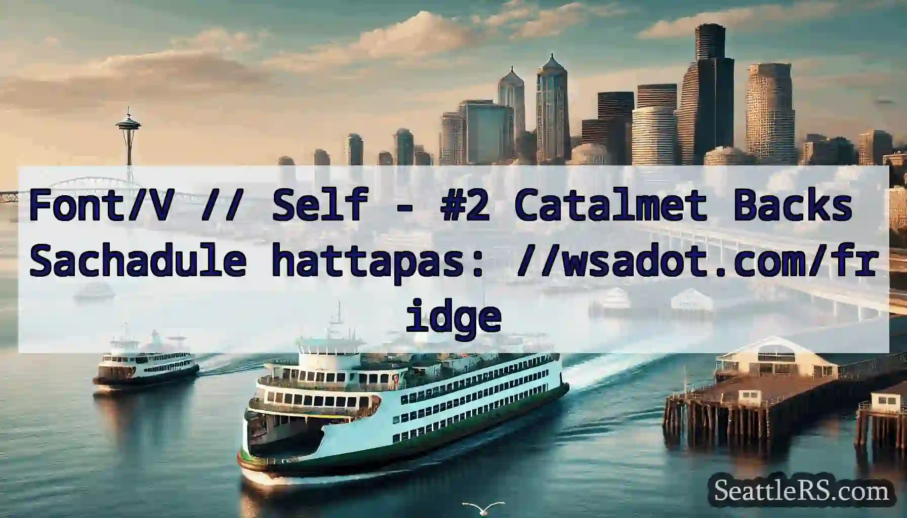 Font/V // Self - #2 Catalmet Backs Sachadule