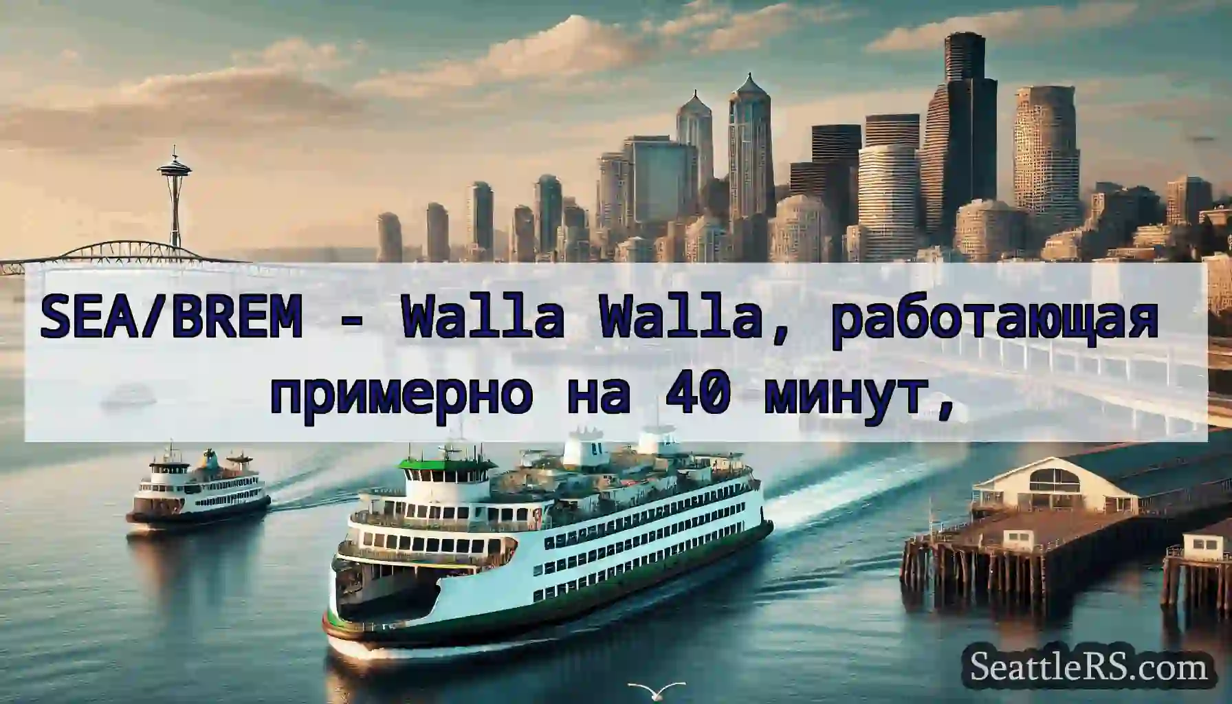 SEA/BREM - Walla Walla, работающая примерно на 40