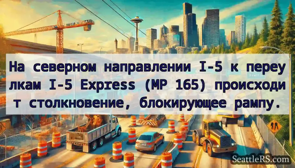 На северном направлении I-5 к переулкам I-5