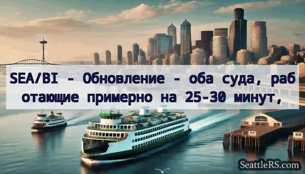 SEA/BI - Обновление - оба суда, работающие