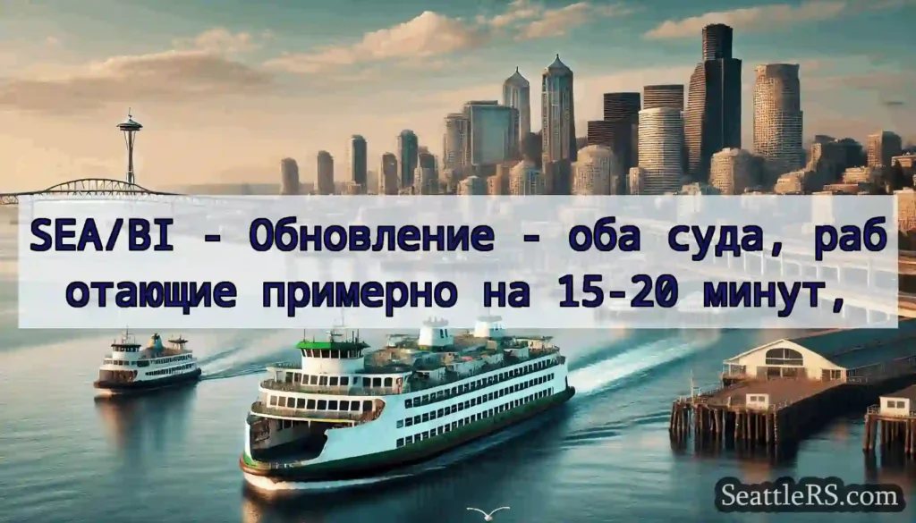 SEA/BI - Обновление - оба суда, работающие