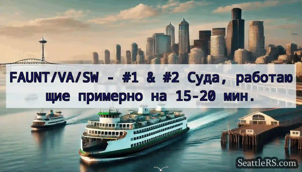 FAUNT/VA/SW - #1 & #2 Суда, работающие примерно