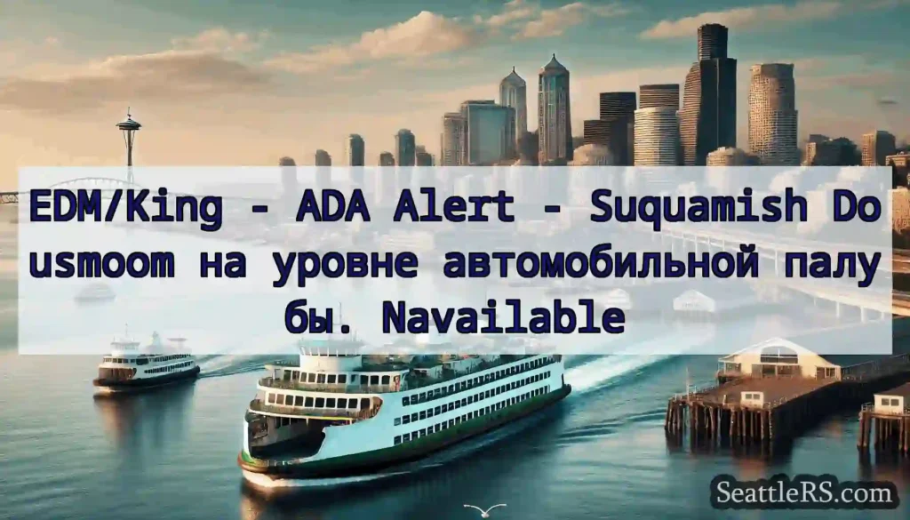 EDM/King - ADA Alert - Suquamish Dousmoom на