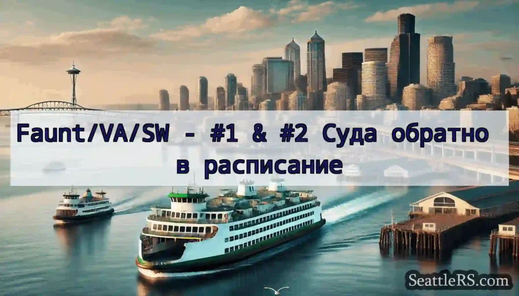 Faunt/VA/SW - #1 & #2 Суда обратно в расписание