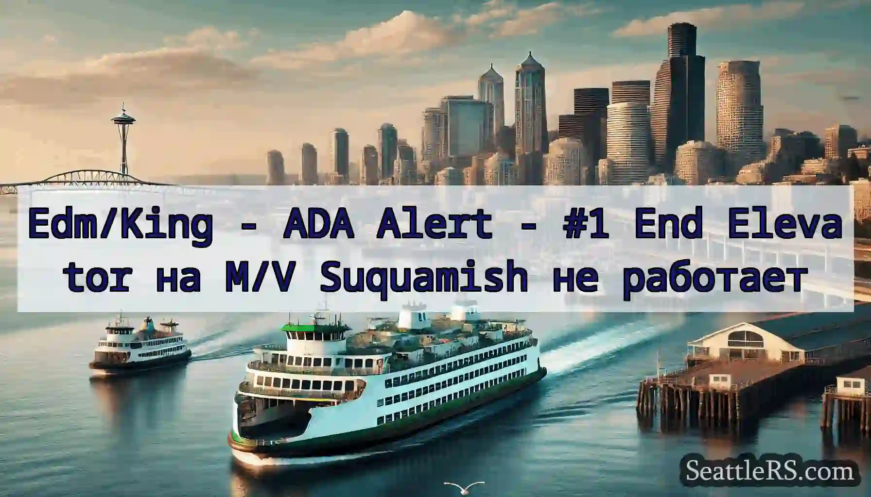 Edm/King - ADA Alert - #1 End Elevator на M/V