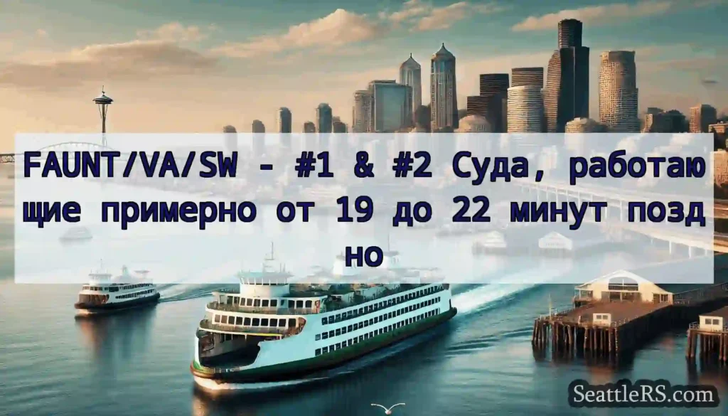 FAUNT/VA/SW - #1 & #2 Суда, работающие примерно