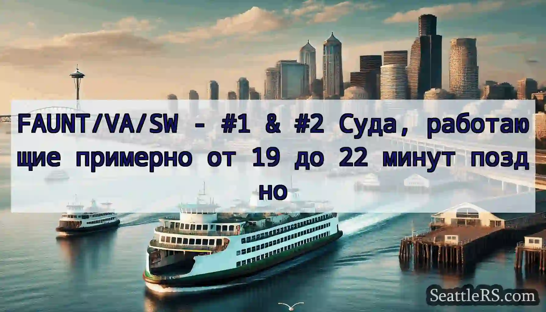 FAUNT/VA/SW - #1 & #2 Суда, работающие примерно