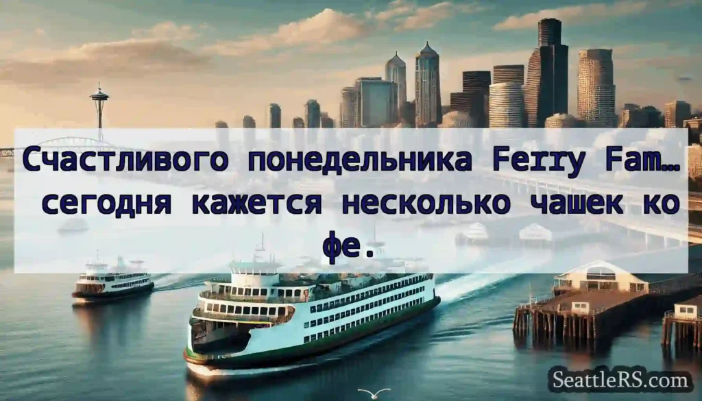 Счастливого понедельника Ferry Fam… сегодня