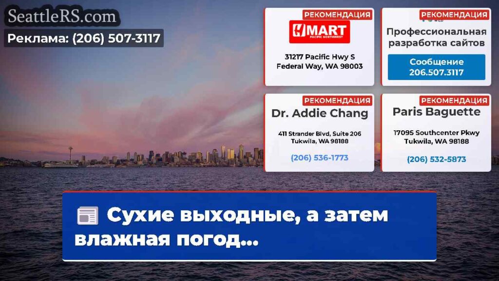 Сухие выходные, а затем влажная погод...