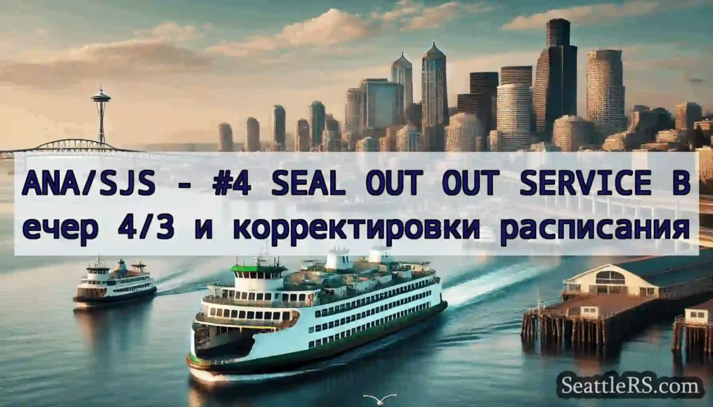 ANA/SJS - #4 SEAL OUT OUT SERVICE Вечер 4/3 и