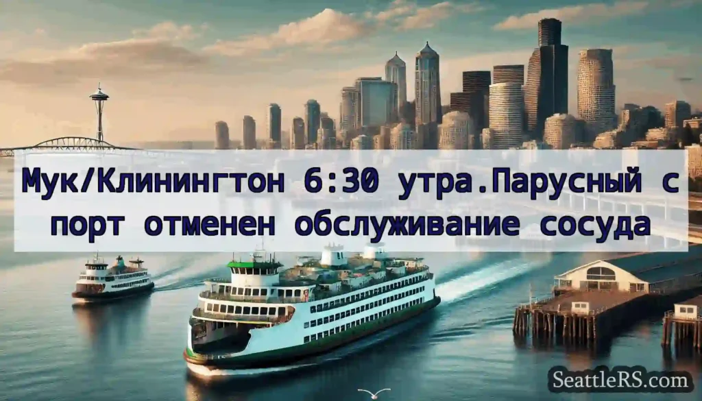 Мук/Клинингтон 6:30 утра.Парусный спорт отменен