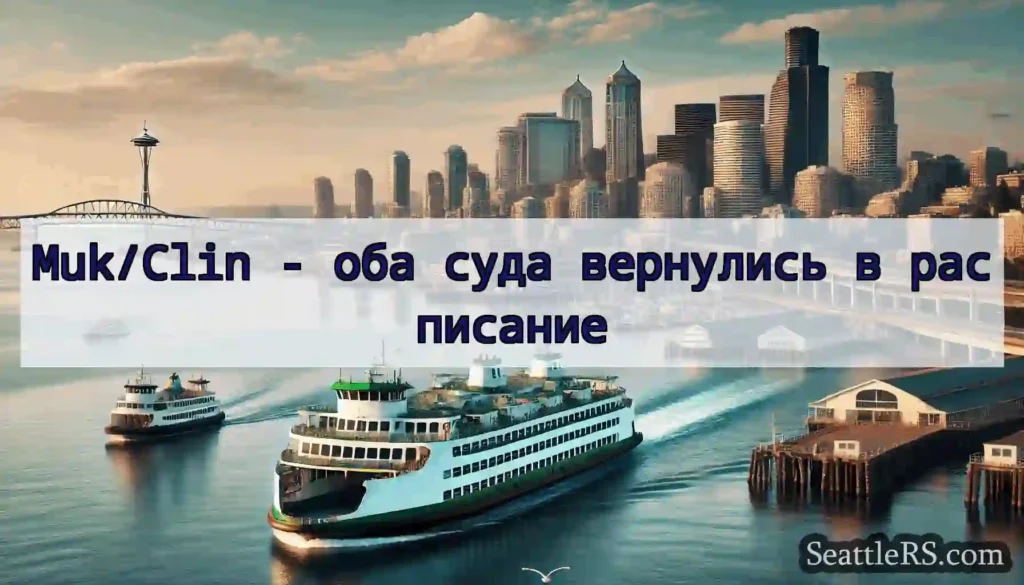 Muk/Clin - оба суда вернулись в расписание
