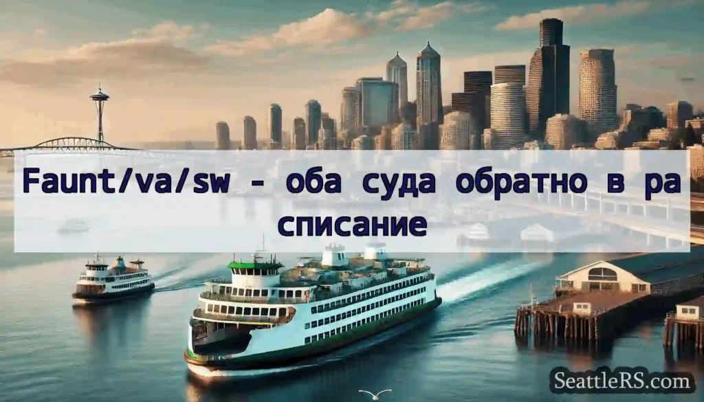 Faunt/va/sw - оба суда обратно в расписание