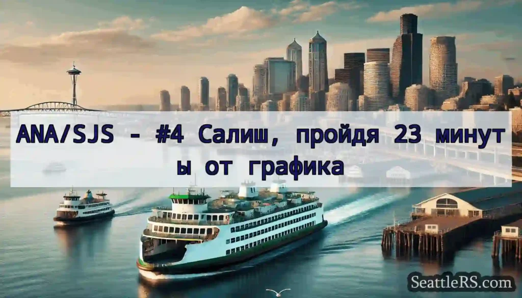 ANA/SJS - #4 Салиш, пройдя 23 минуты от графика